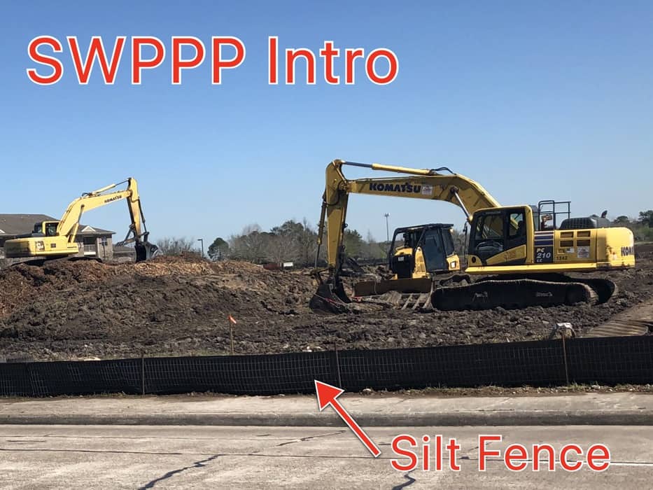 SWPPP silt fence